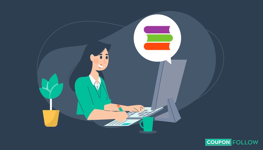 Illustration of student on laptop with CBR logo on screen