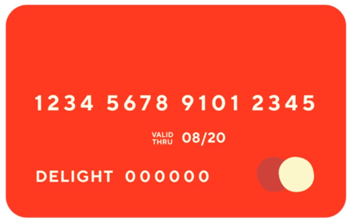  example of how the doordasher red card looks