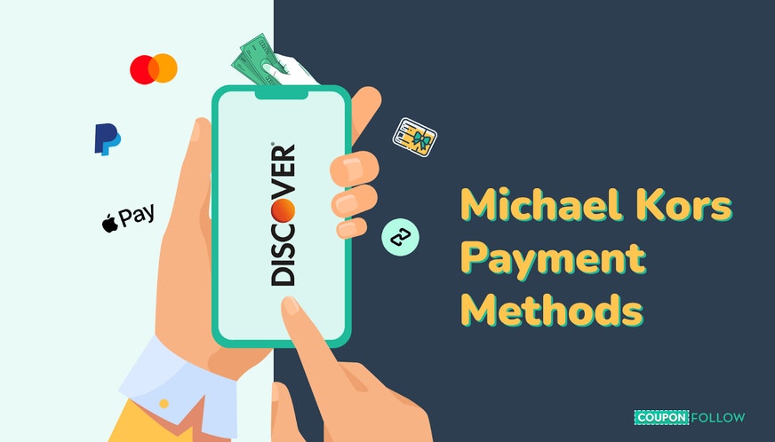 Illustration showing the different payment methods at Michael Kors