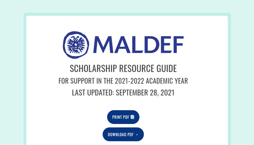 Illustration of MALDEF scholarship page