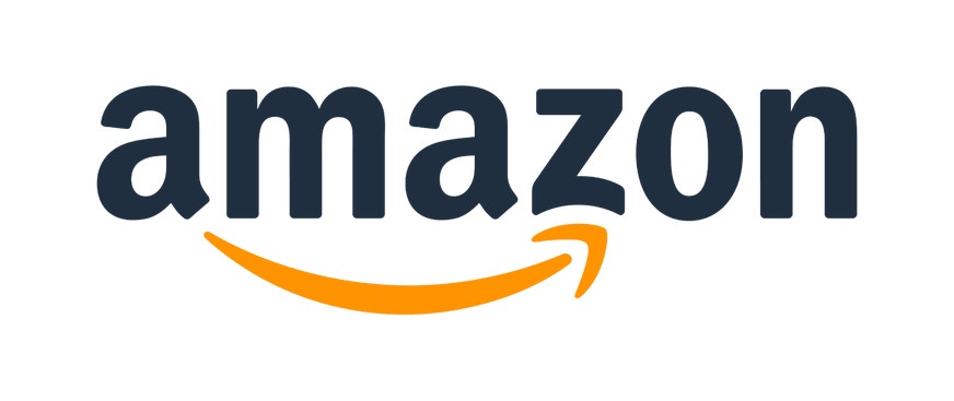 The logo for Amazon