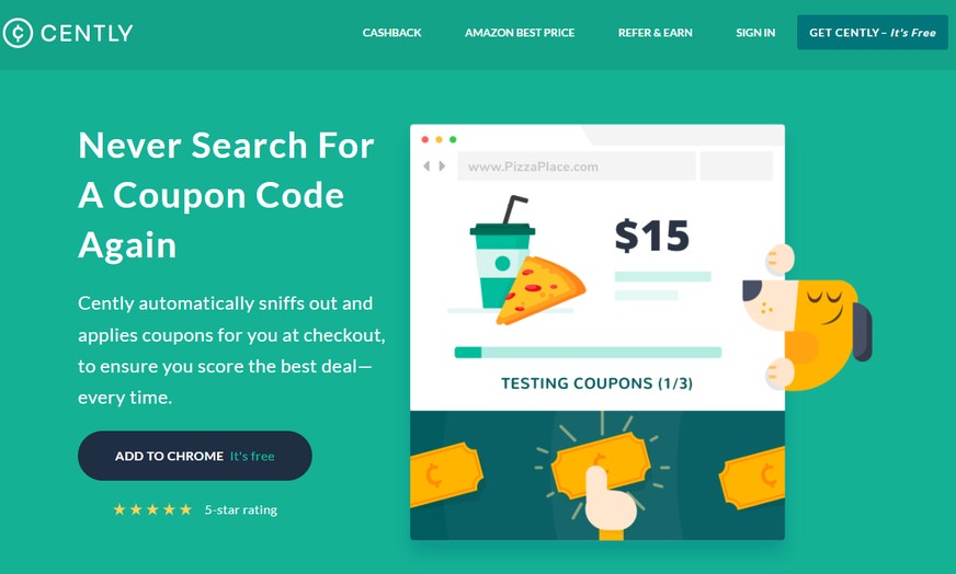 Cently Coupon Aggregator Page