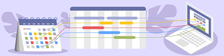 abstract image showcasing planning for a new website