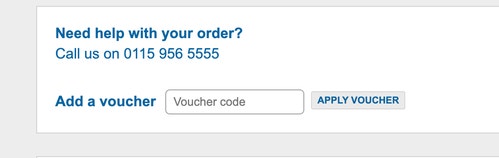 Where to enter a Machine Mart promo code on machinemart.co.uk
