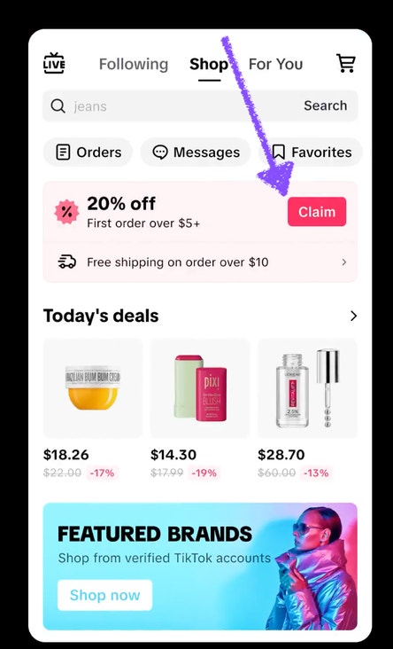 Tik Tok Promo Code Example 35% Off TikTok Shop Promo Codes | July 2026